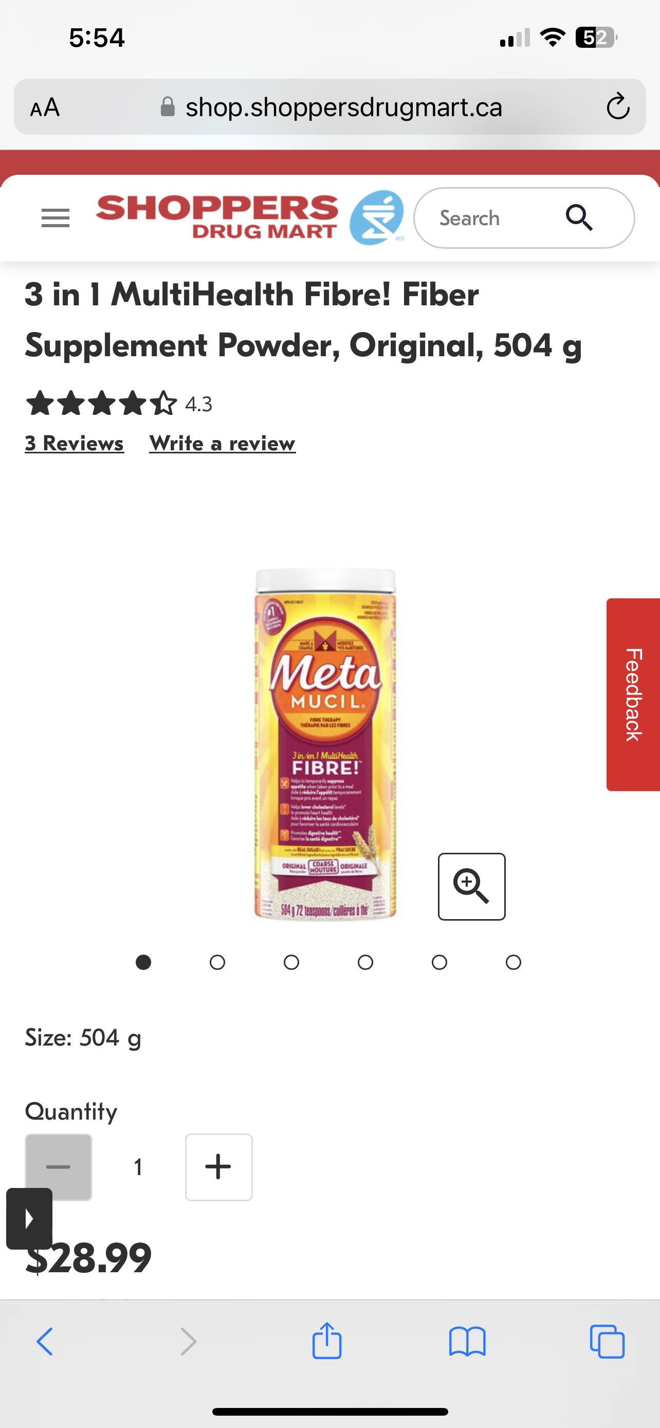 Brand new sealed Metamucil 504g image indicator(3)