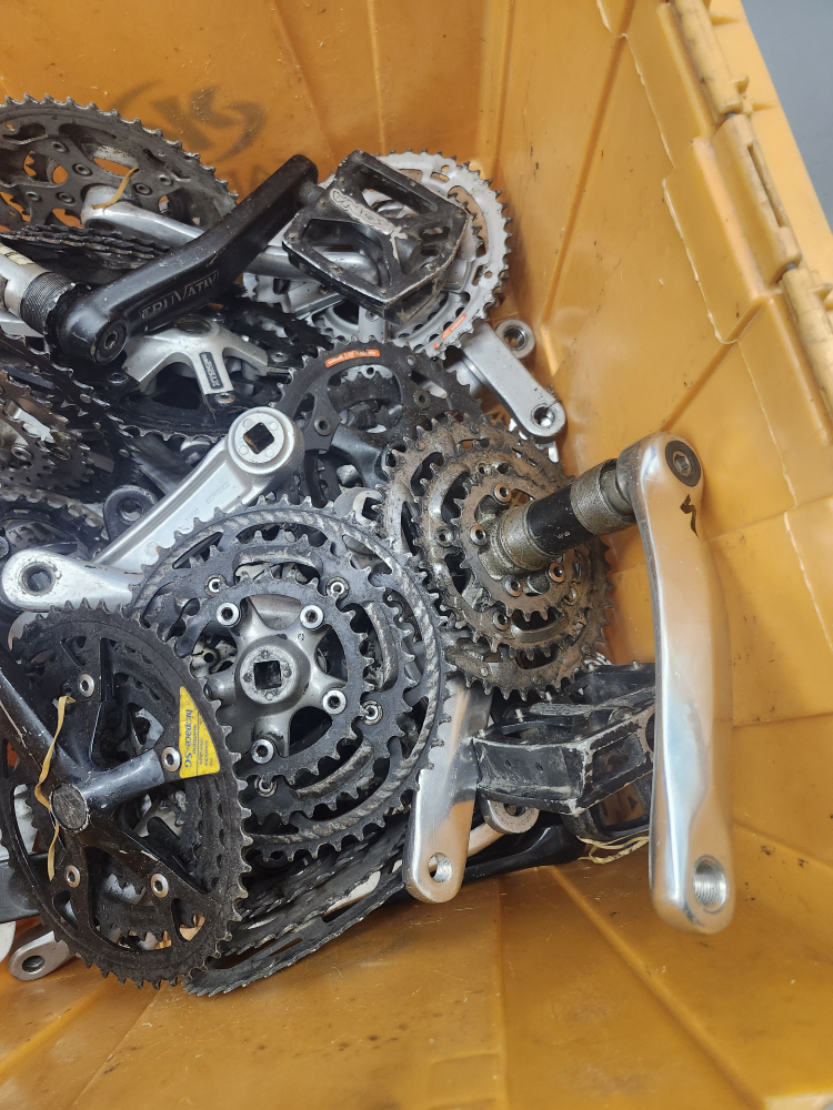 assortment of bike cranks - photo 5