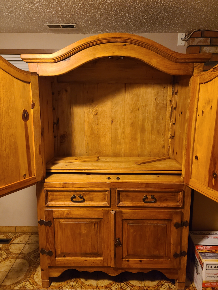 Mexican southwest style rustic wood dresser Armoire- excellent image indicator(3)