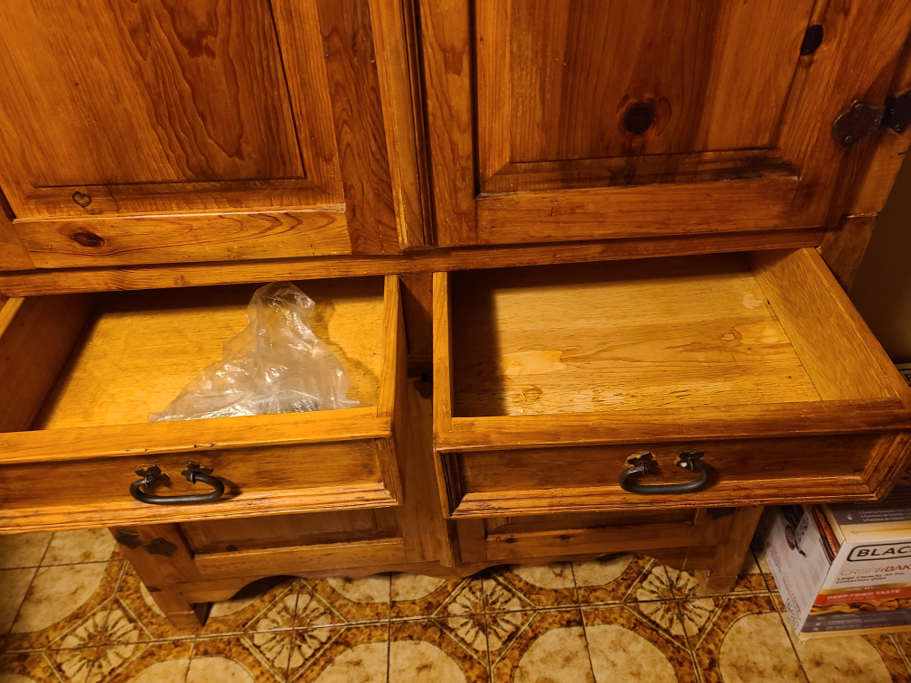 Mexican southwest style rustic wood dresser Armoire- excellent image indicator(5)