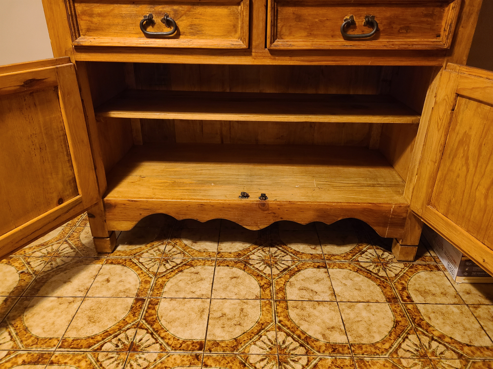Mexican southwest style rustic wood dresser Armoire- excellent image indicator(6)