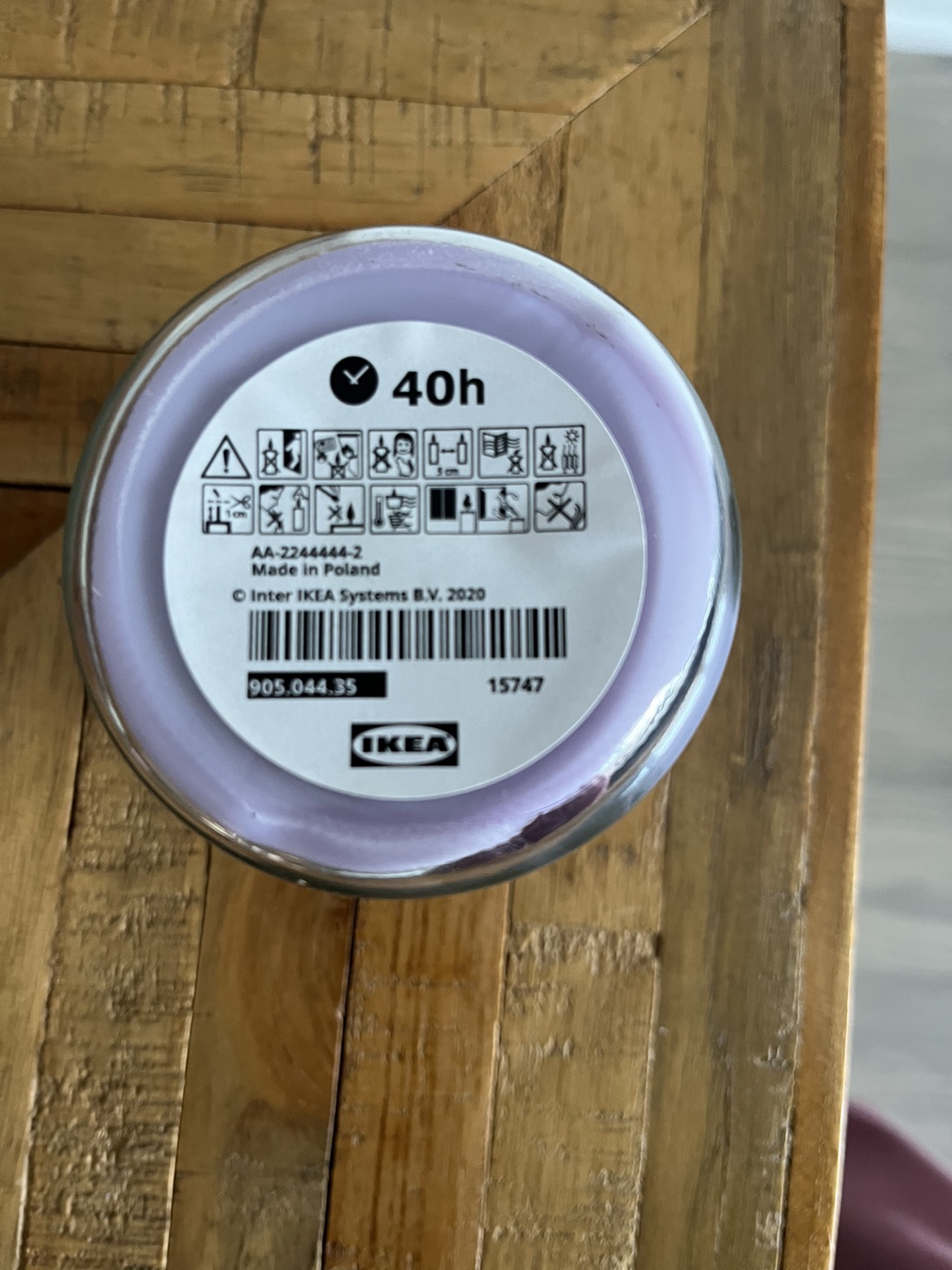 Lavender Single Wick Candle image indicator(3)