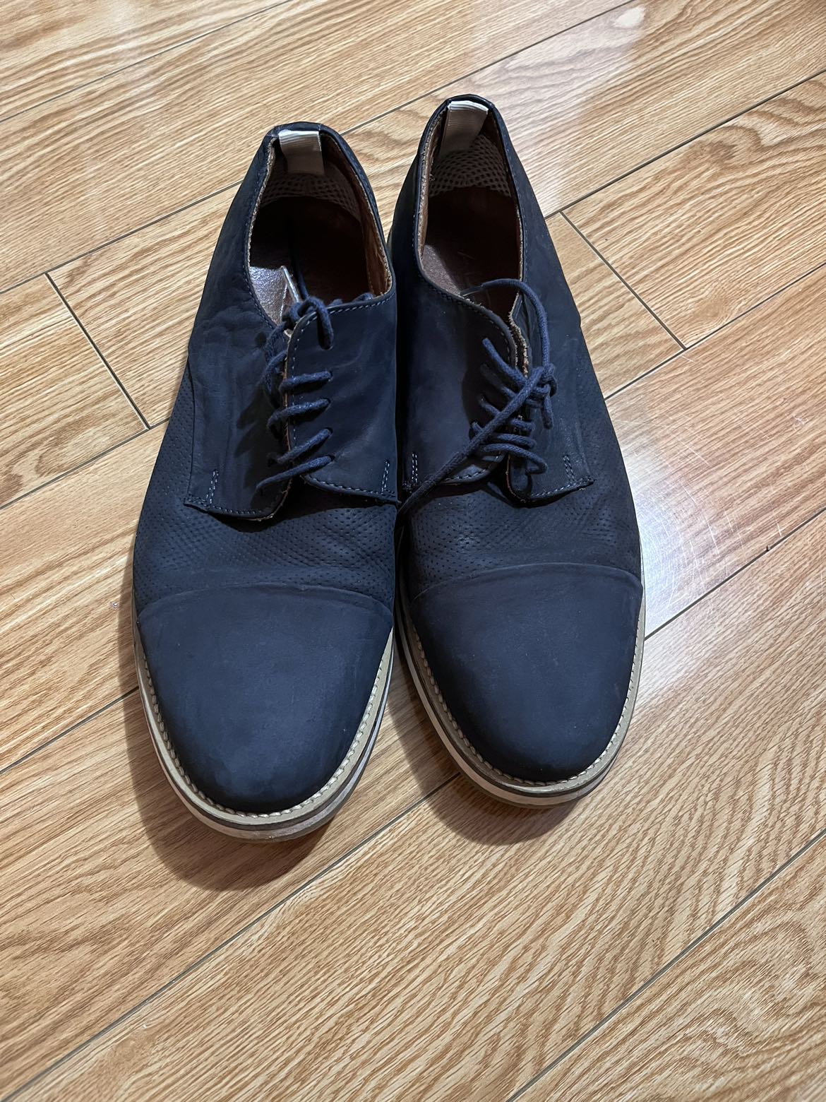 Aldo Blue Oxford Shoes thumbnail