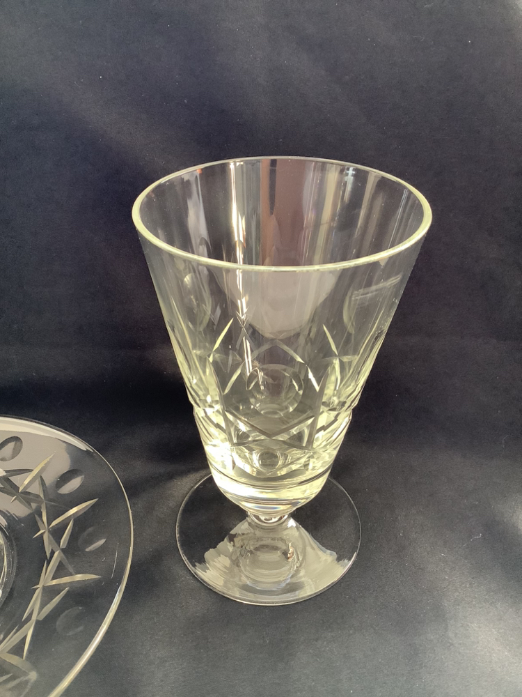 🏈Crystal glasses & dessert set 37 pieces, 8 of each image indicator(7)