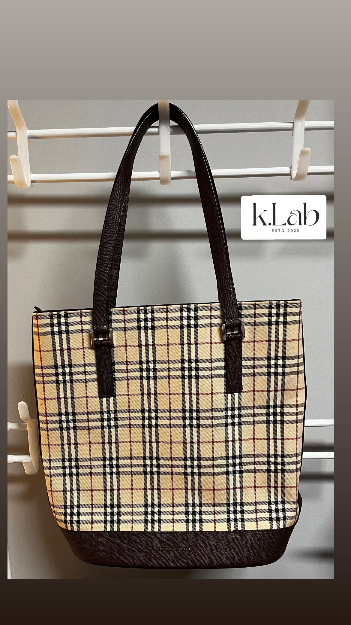 Authentic Burberry Bag Used thumbnail