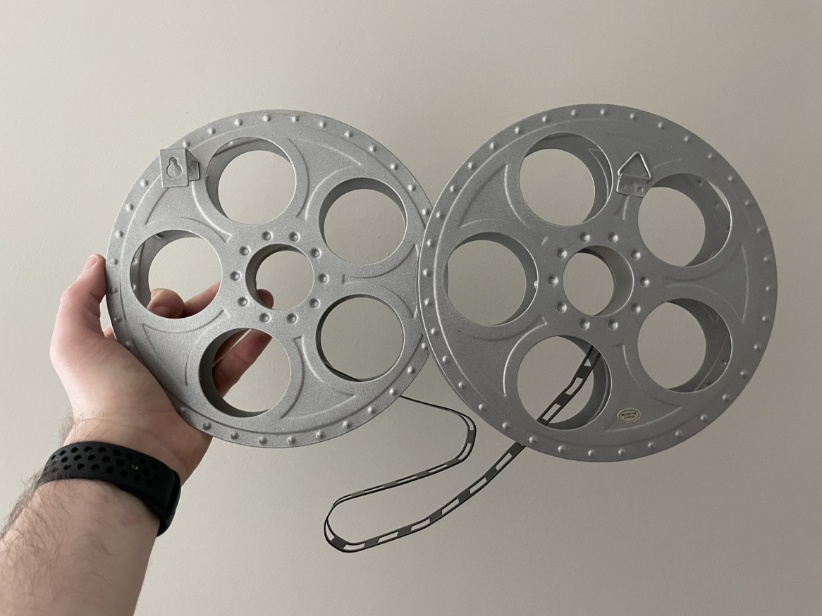 Hanging or standing Metal Film Reel Art 🥕 image indicator(2)