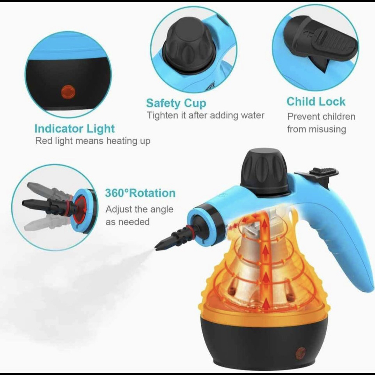 Handheld Steamer With Attachment,🌟barand new in box🌟 - photo 4