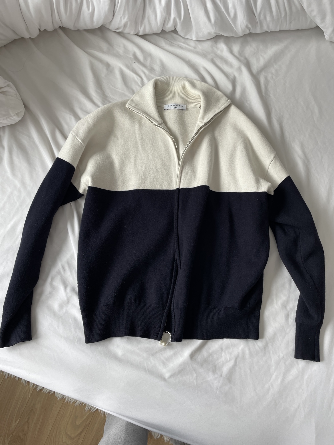 Sandro Colorblock Cardigan
