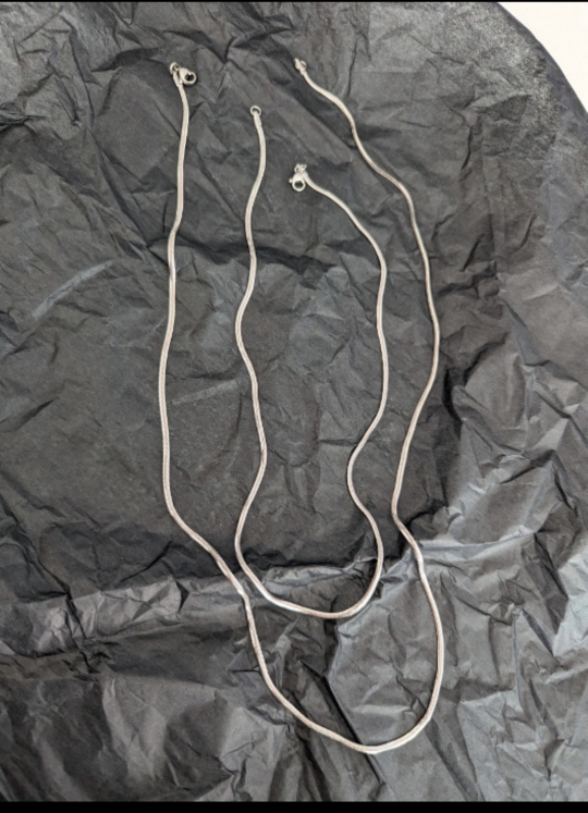 two Italian stainless steel necklace thumbnail