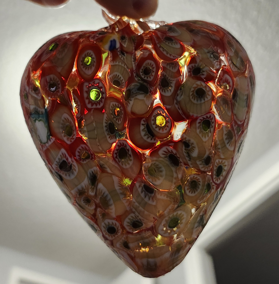 NEW MILLIFIORI GLASS HEART ❤️ GIFT !! image indicator(3)