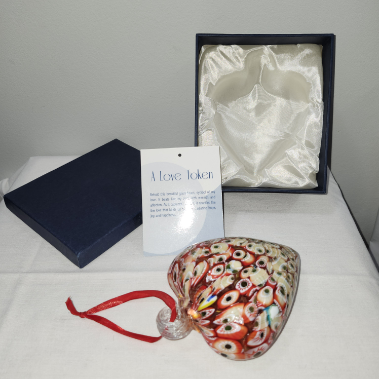 NEW MILLIFIORI GLASS HEART ❤️ GIFT !! image indicator(4)