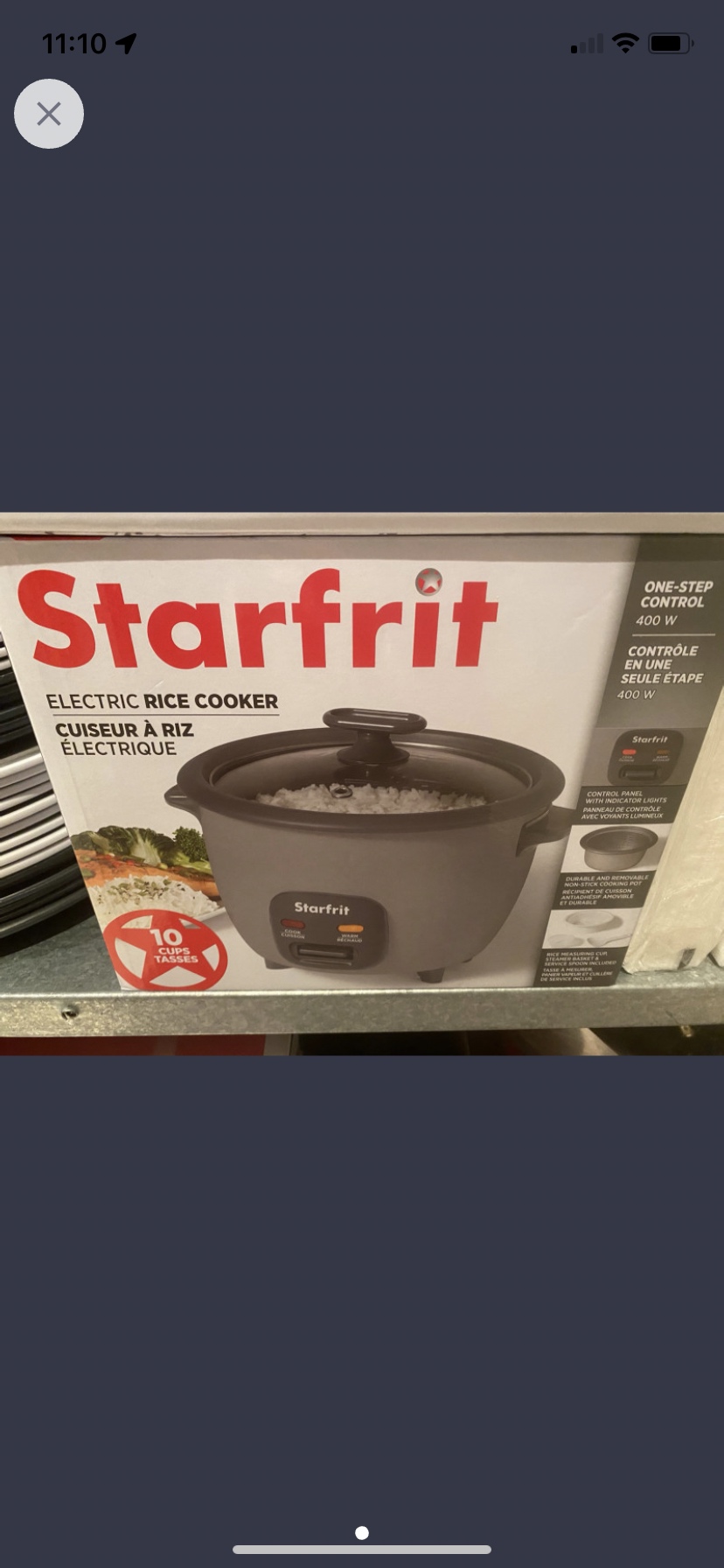 Starfrit rice cooker