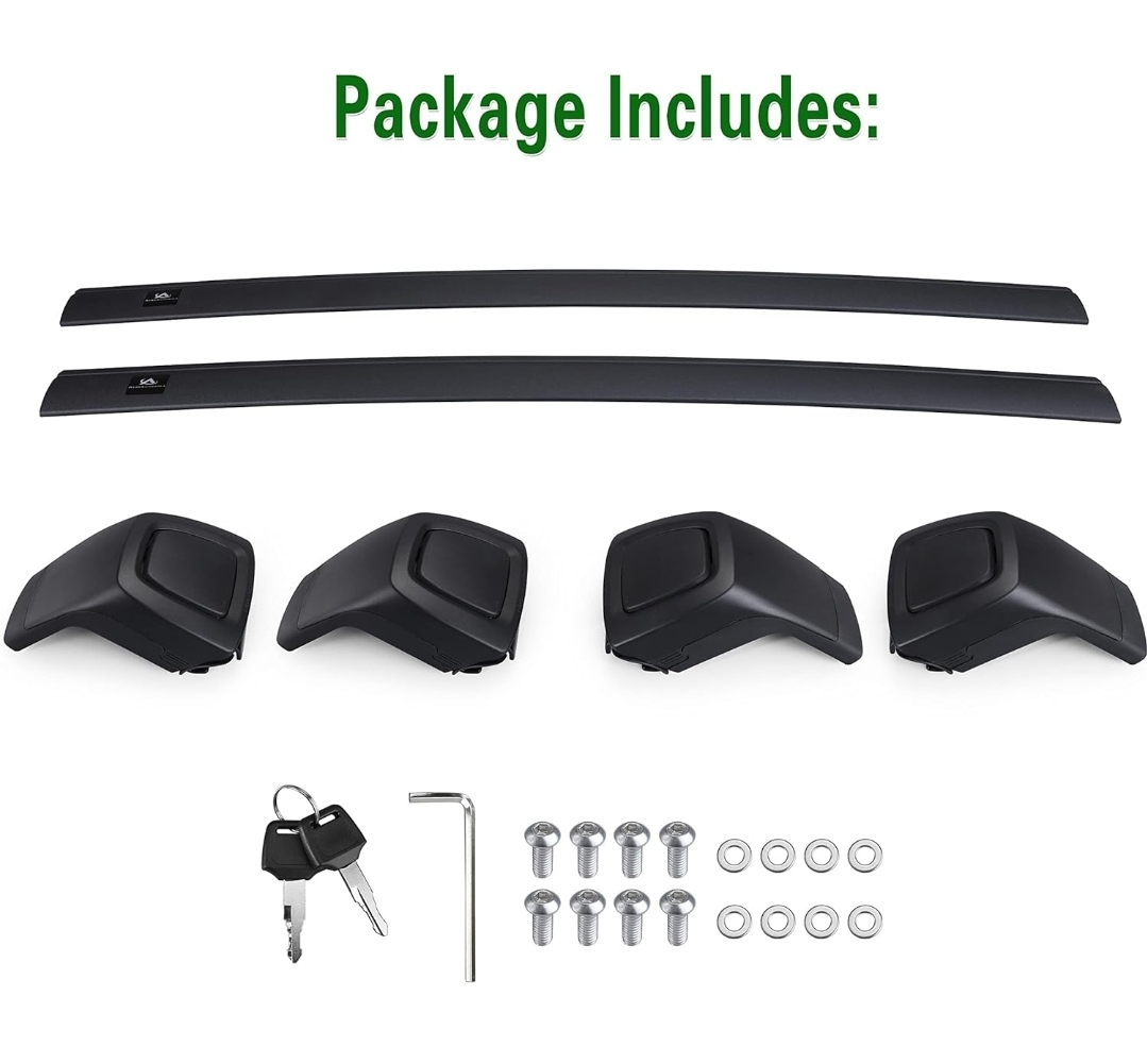 Heavy Duty Roof Rack Cross Bars for BMW X1/X3 2011-2018 - Black thumbnail
