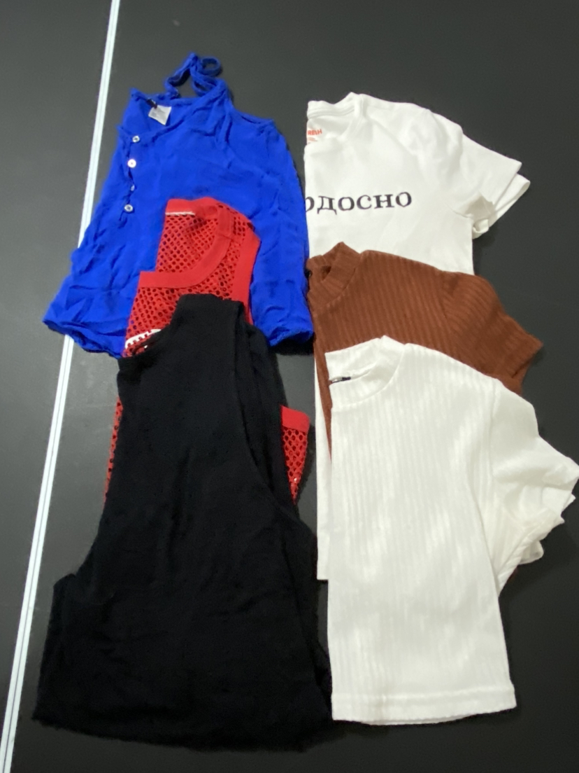 Lot of 6 summer tops . Zara, H&M , Garage . Ladies size S