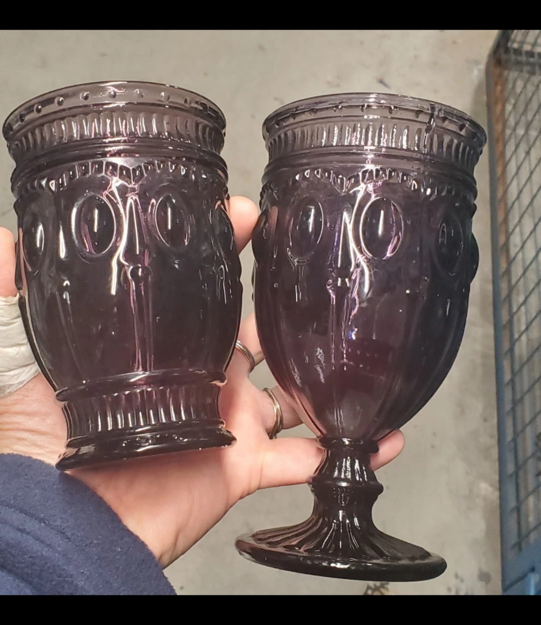 Vintage Glasses in Deep Purple shade 🏈 image indicator(2)