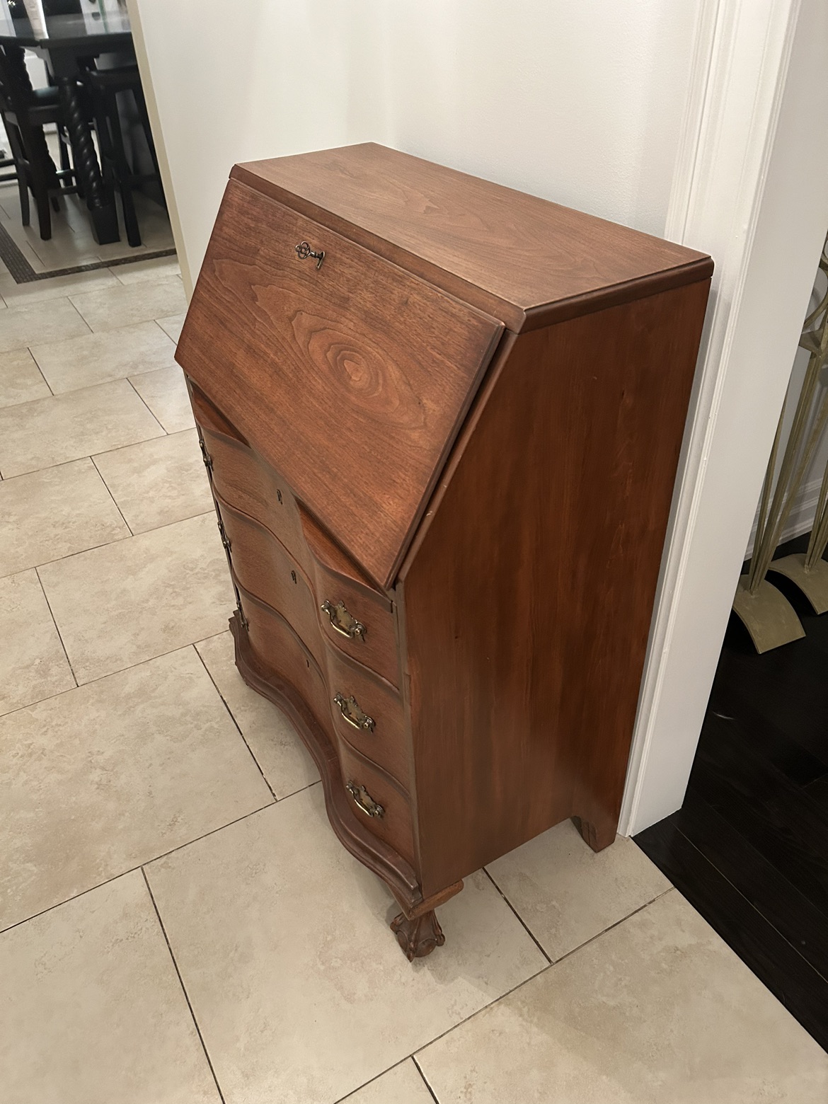 Antique Vintage 100 Year Old Desk Great decor original key image indicator(10)