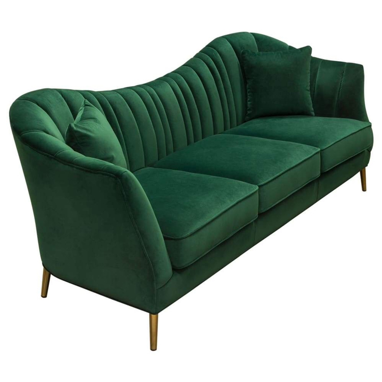 Ava Sofa in Emerald Green Velvet - photo 5