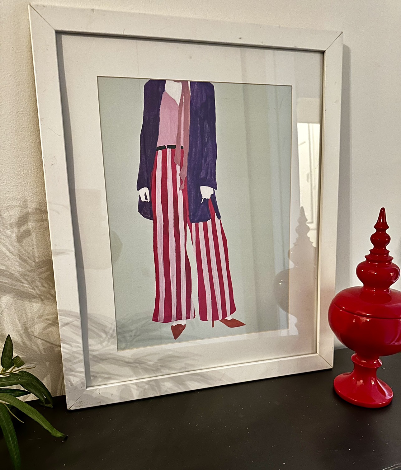 Bold Modern Fashion Framed Print - Novogratz - Color Me Stripes image indicator(2)