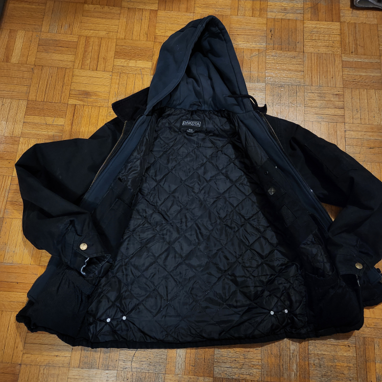 Distressed Dakota Hooded Workwear Jacket (like Carhartt) - photo 5