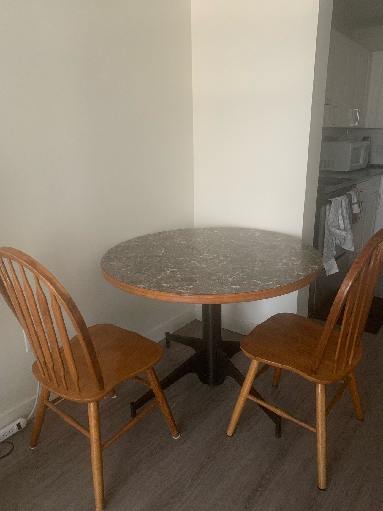 Dinning table set with 2 chairs - photo 3
