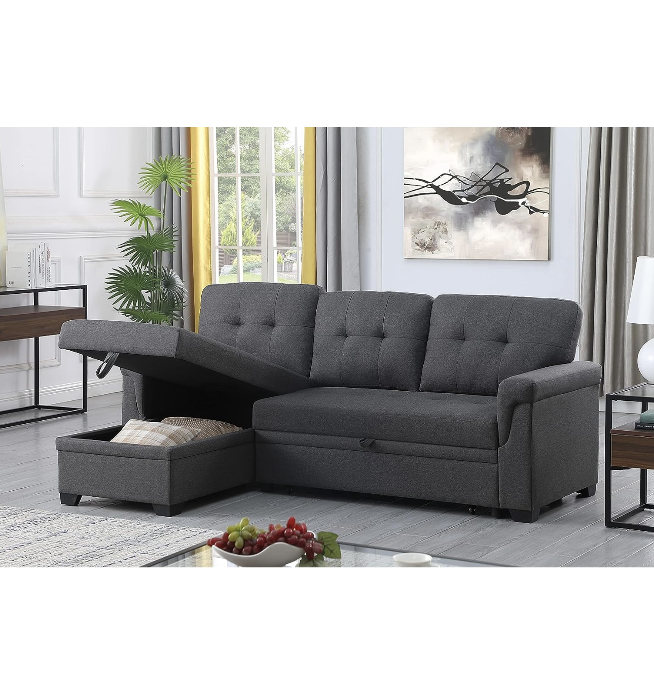 Dark Gray Sectional Sofa (originally $500) - photo 5