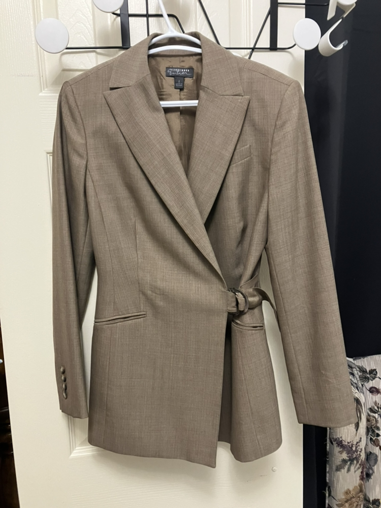 Wrap Beige Blazer 100% wool
