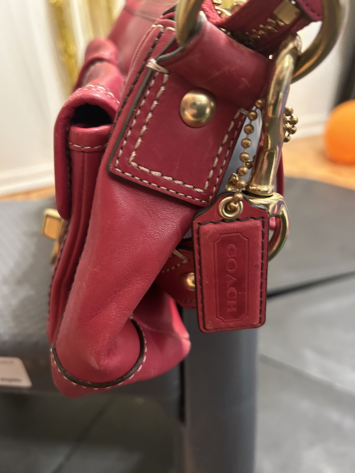 Pink Coach purse image indicator(2)