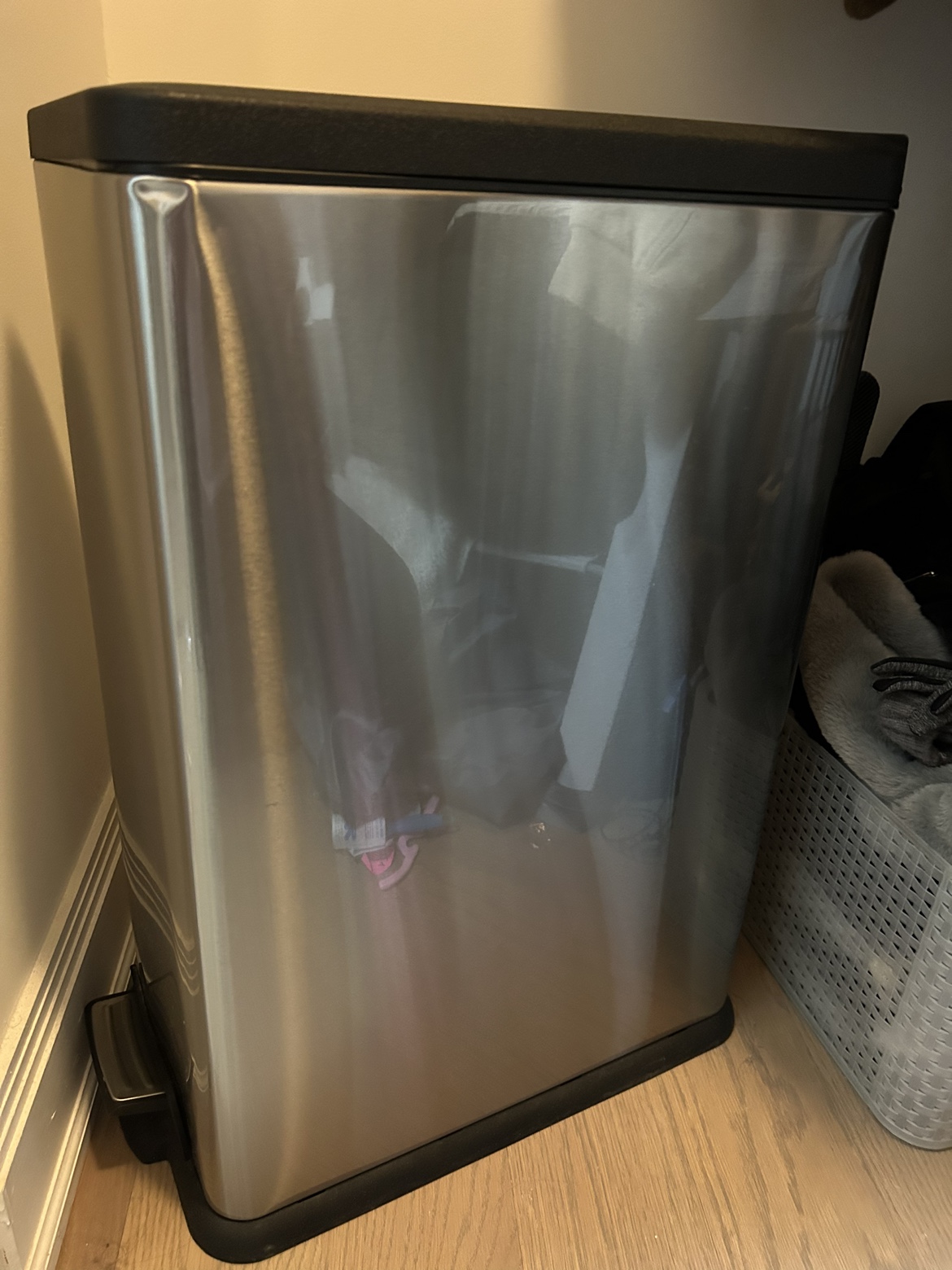 Squared Away™ Stainless Steel 45L Rectangle Trash Can - photo 5