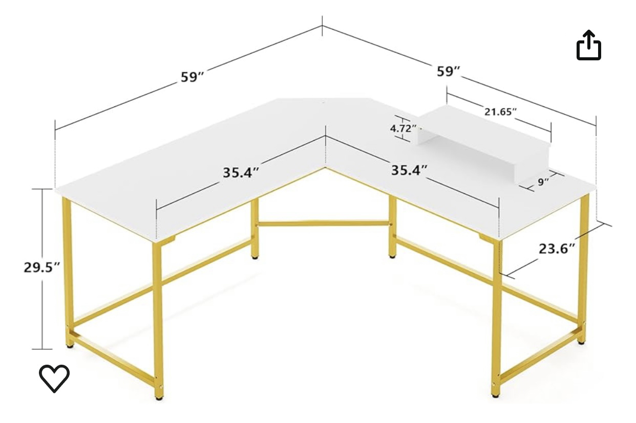 L shaped desk - photo 2