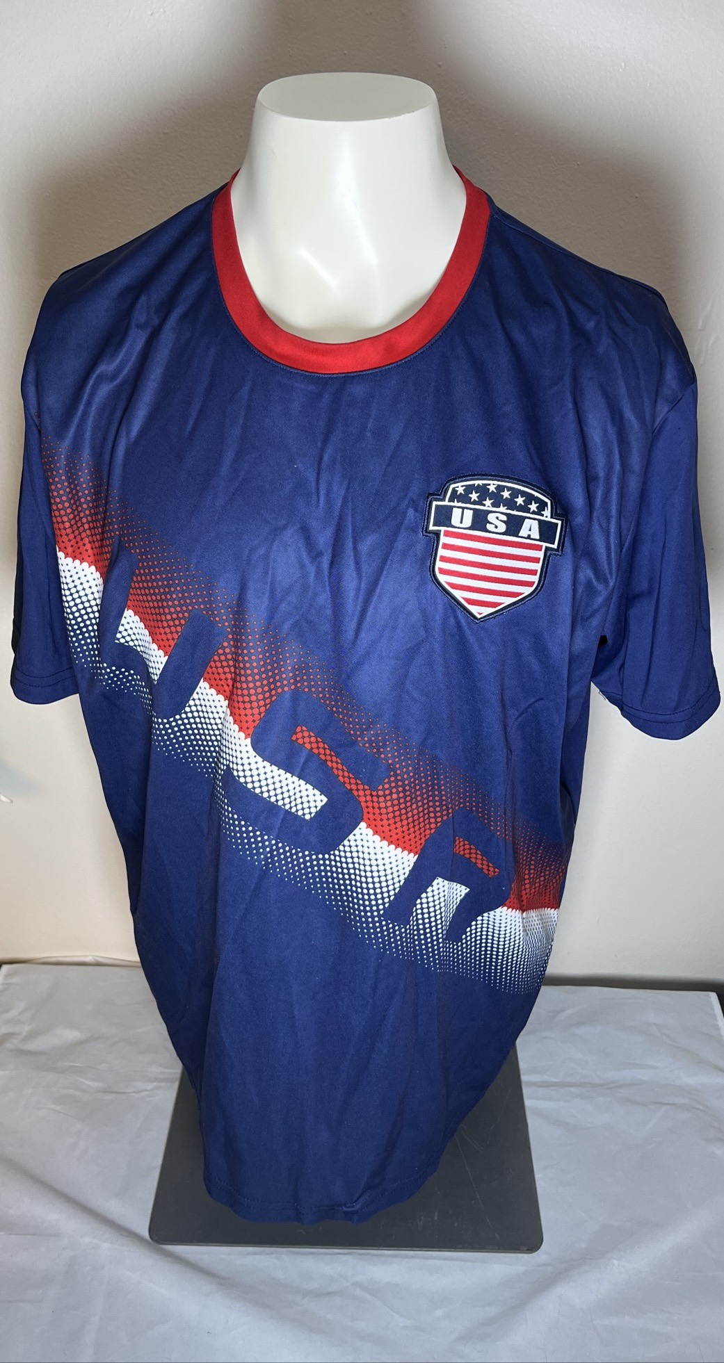 Ole Panna Vintage USA National Team Soccer Kit Shirt Big Print image indicator(4)