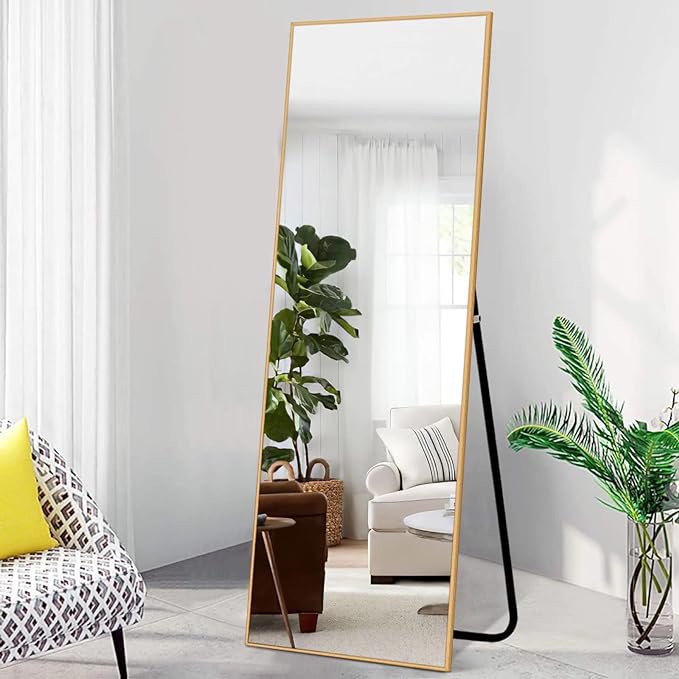 Gold frame mirror