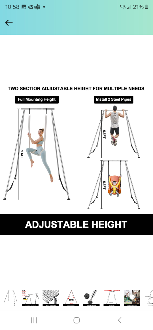 Happy Yogi Aerial yoga stand