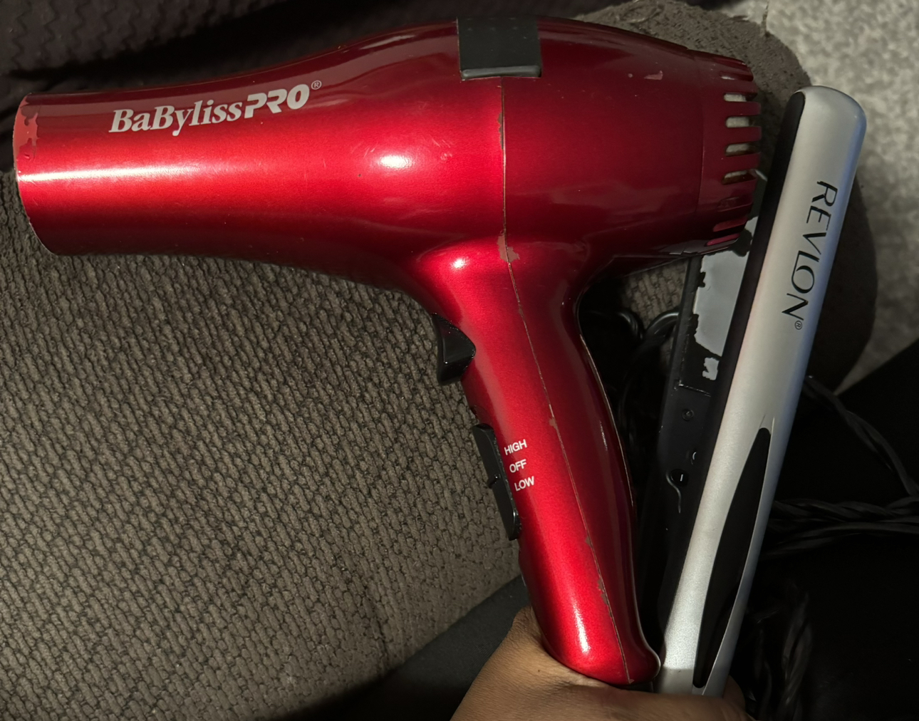 BabylissPRO Hair dryer & Revlon straightener flat iron image indicator(3)