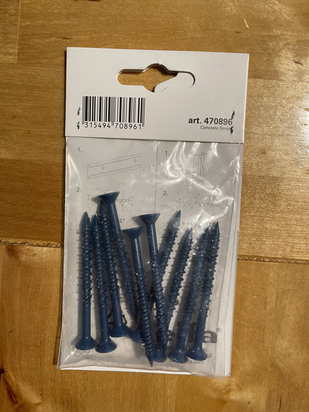 Elfa Concrete Screws #freecycle - photo 2
