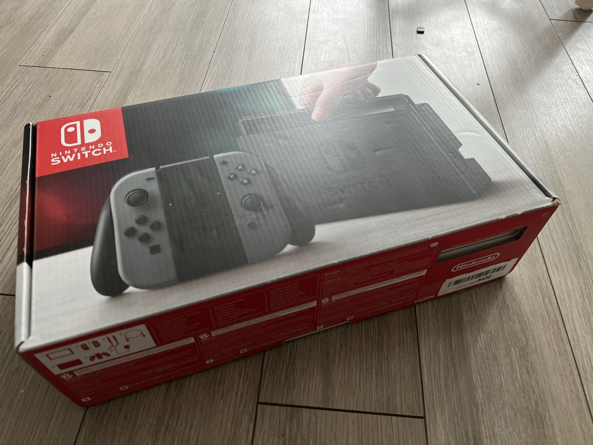 Nintendo switch with game titles
