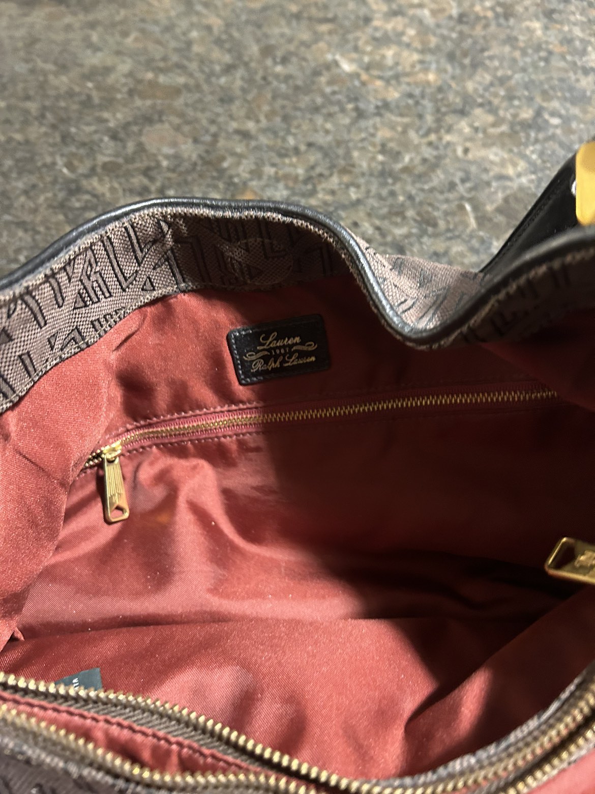 Ralph Lauren vintage handbag like new light wear image indicator(7)