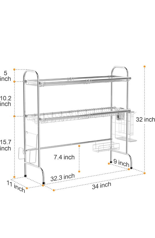 Dish drying rack