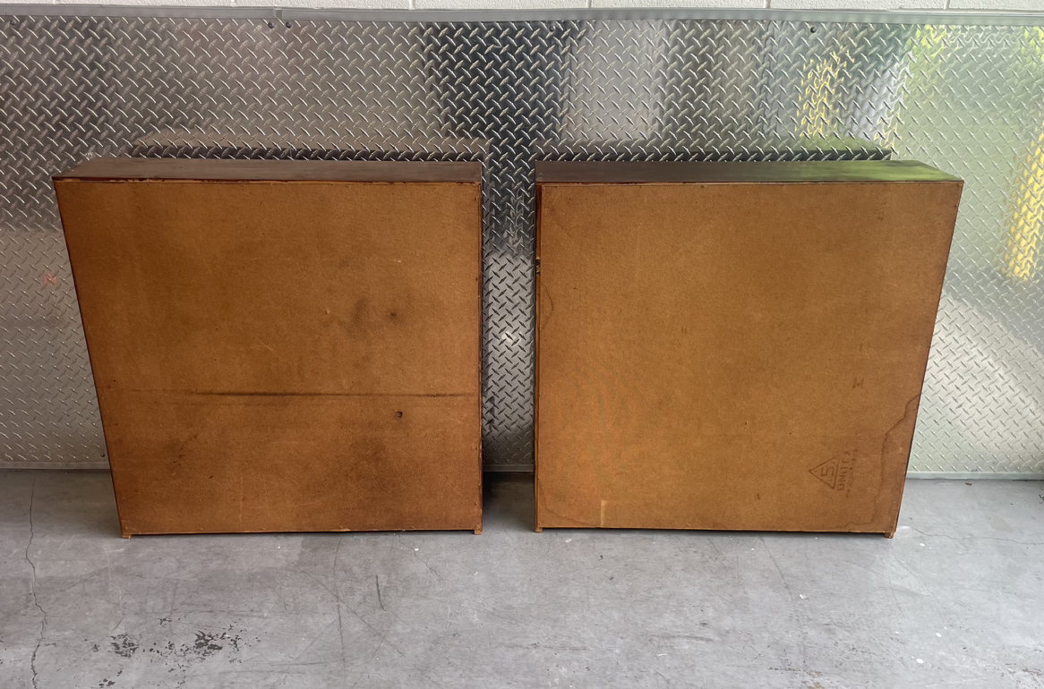 Vintage Pair of Low Solid Wood Bookcases - photo 4