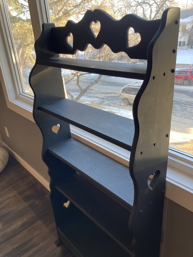 Black bookshelf lightweight