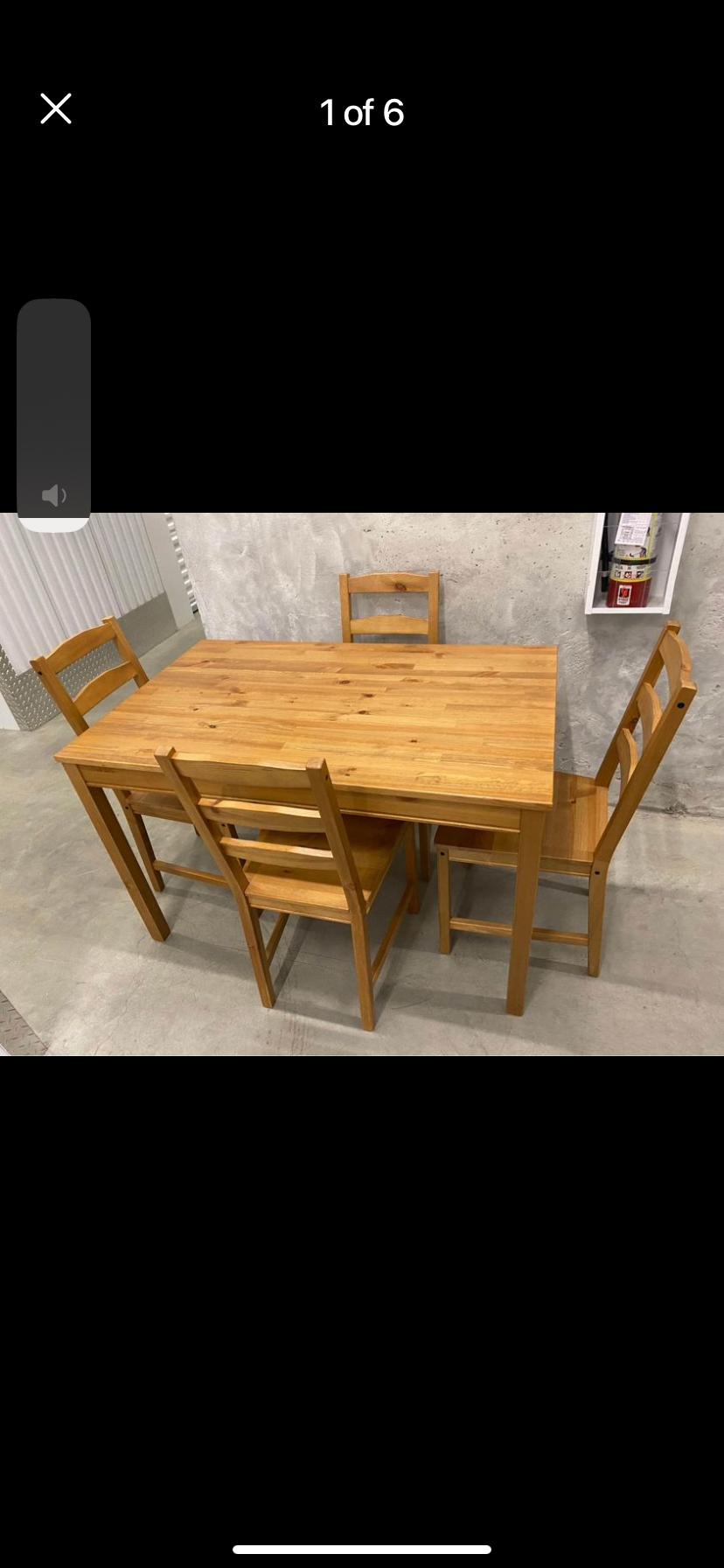 IKEA Jokkmokk table and 4 chairs—Delivery Available.