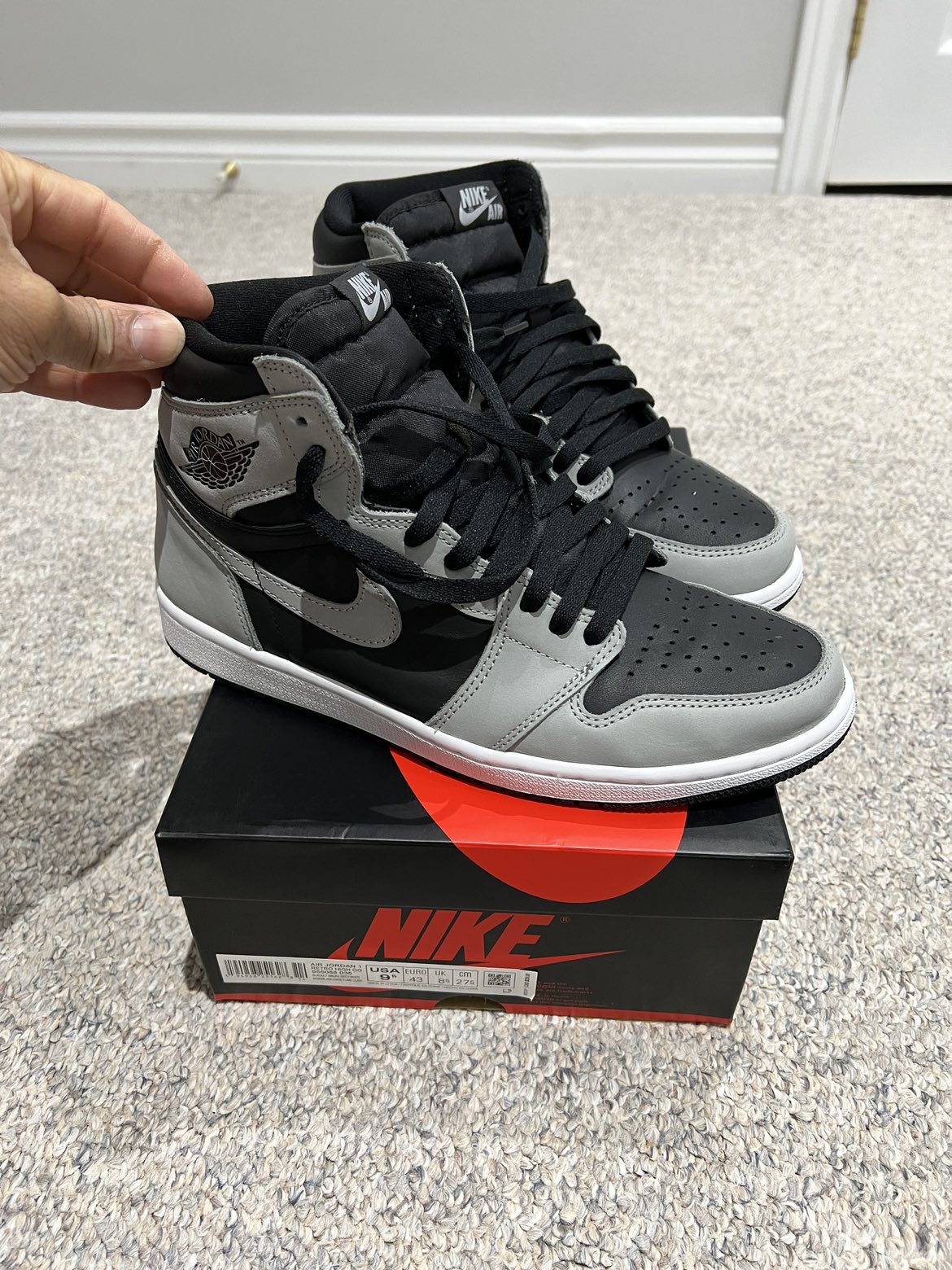 Jordan 1 shadow 2.0. Worn twice. OG all with reciept. - photo 2
