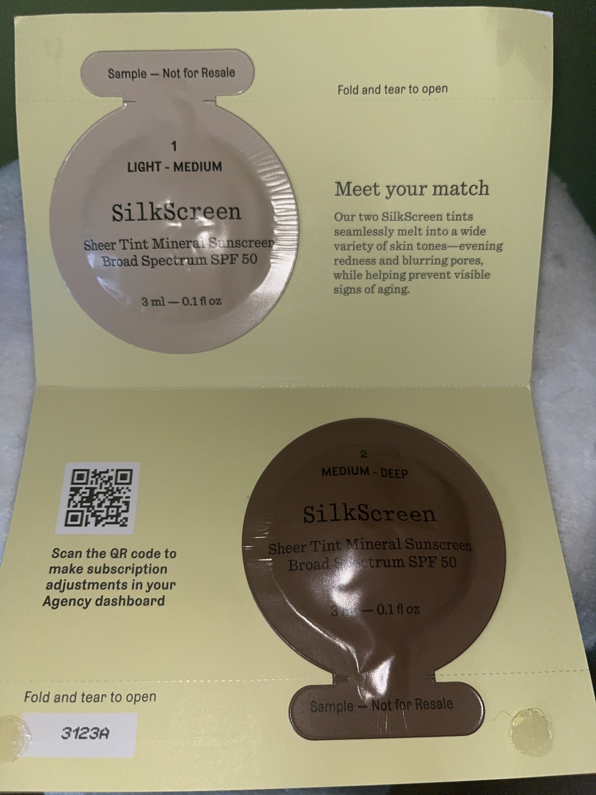 #freecycle AGENCY Skincare Cleanser + Mineral Sunscreen sample - photo 3