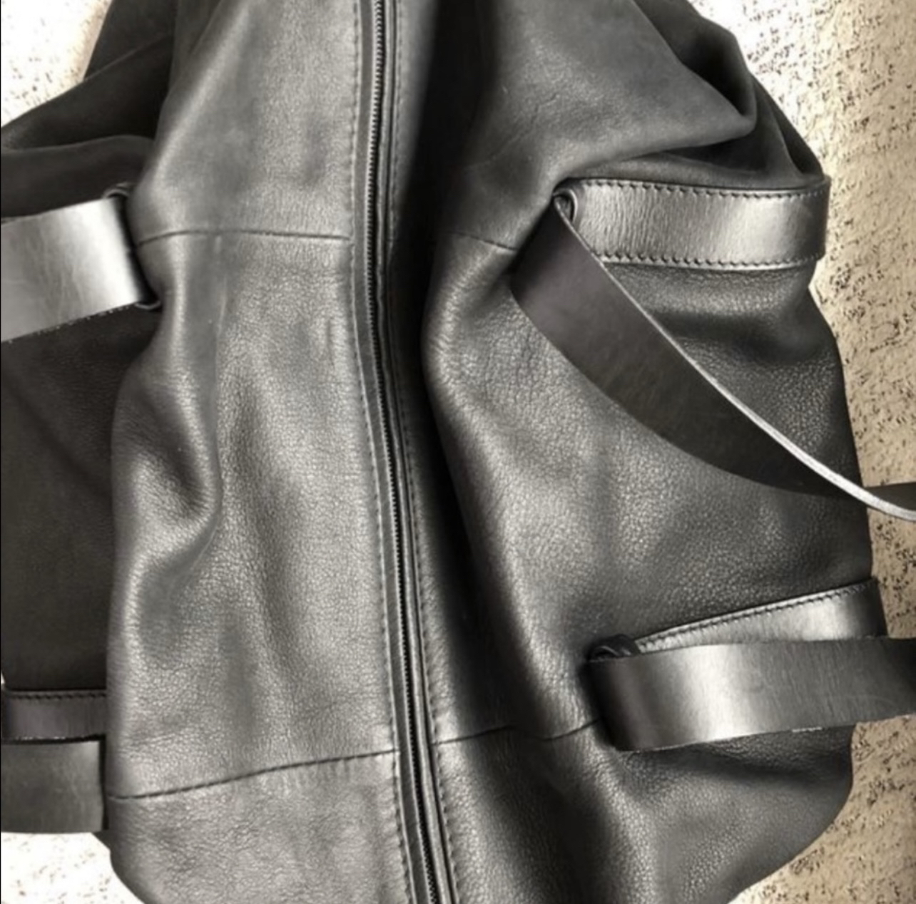 High End Giorgio Armani Black Leather Tote… image indicator(5)