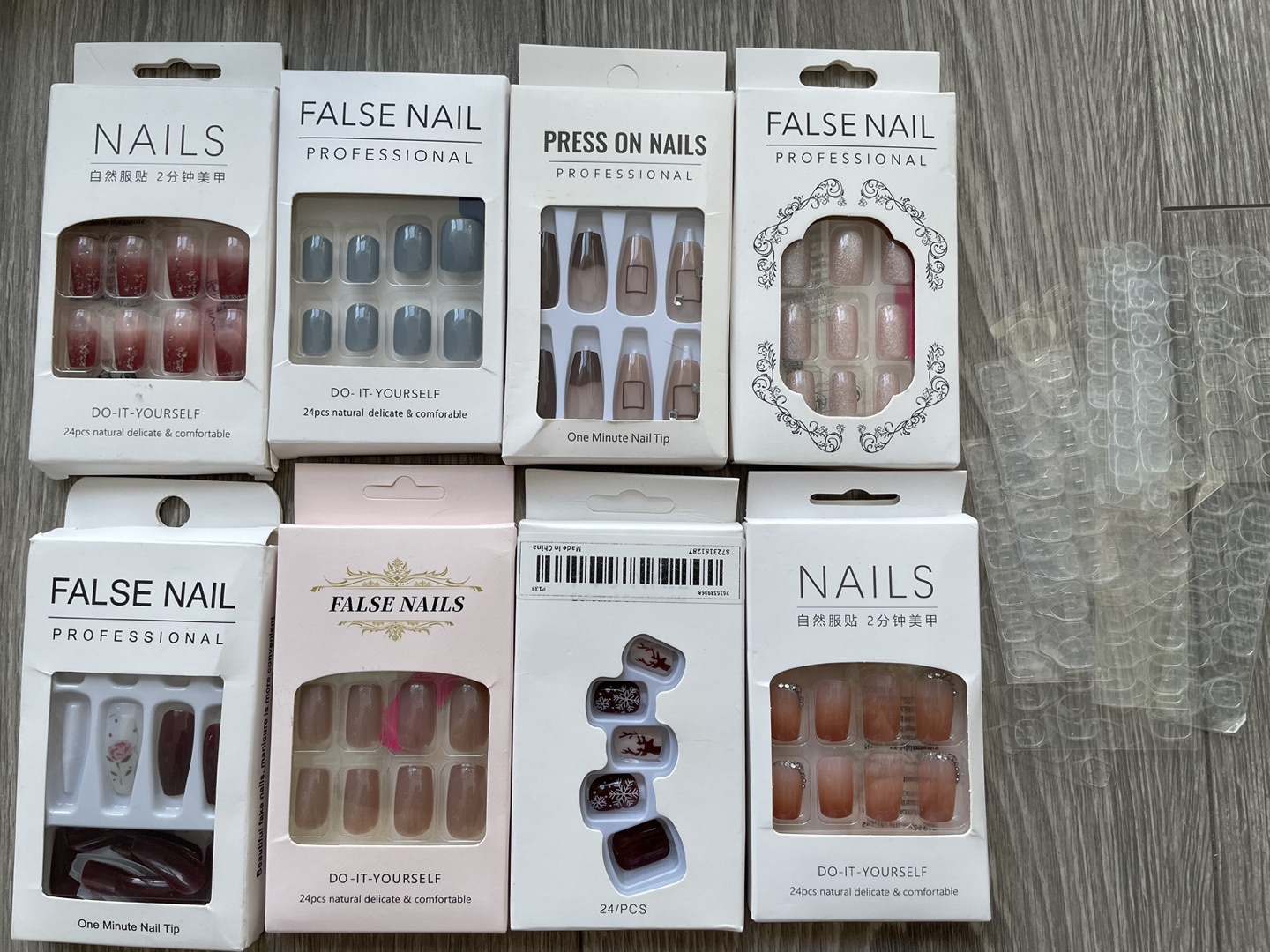Free unused press on nails and gel adhesive stickers thumbnail