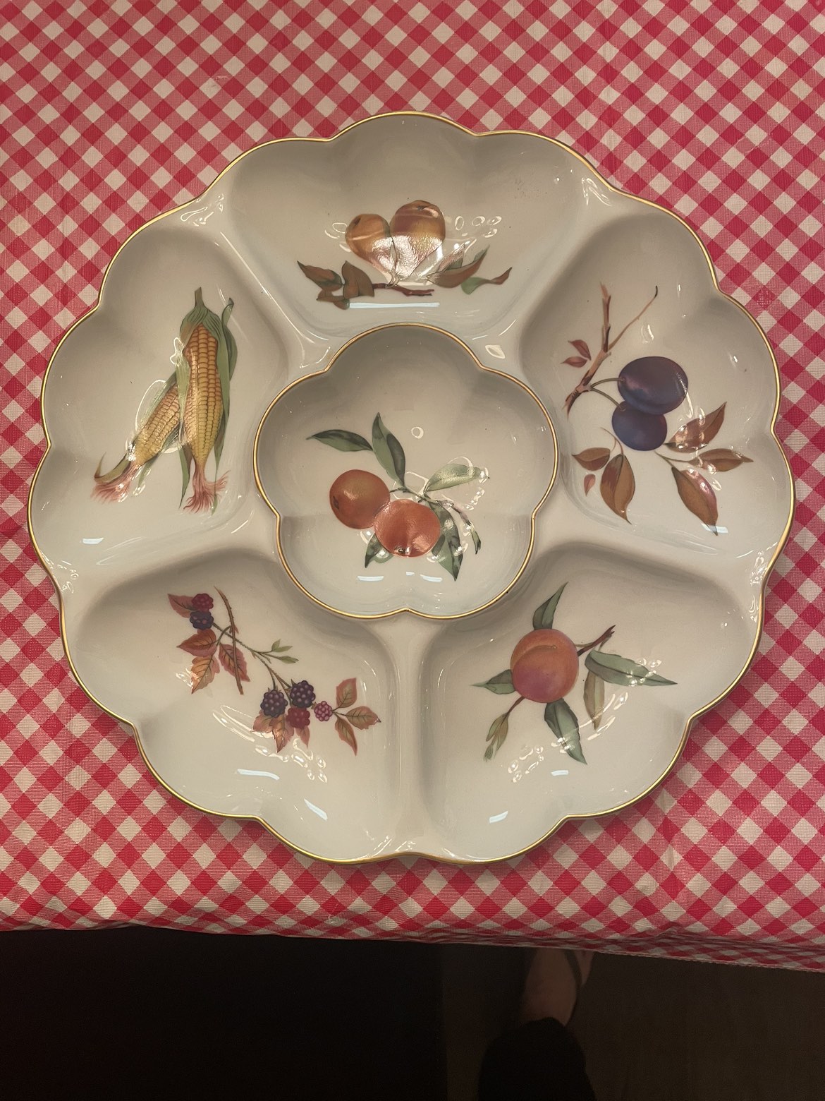 Serving platter Royal Worcester image indicator(2)