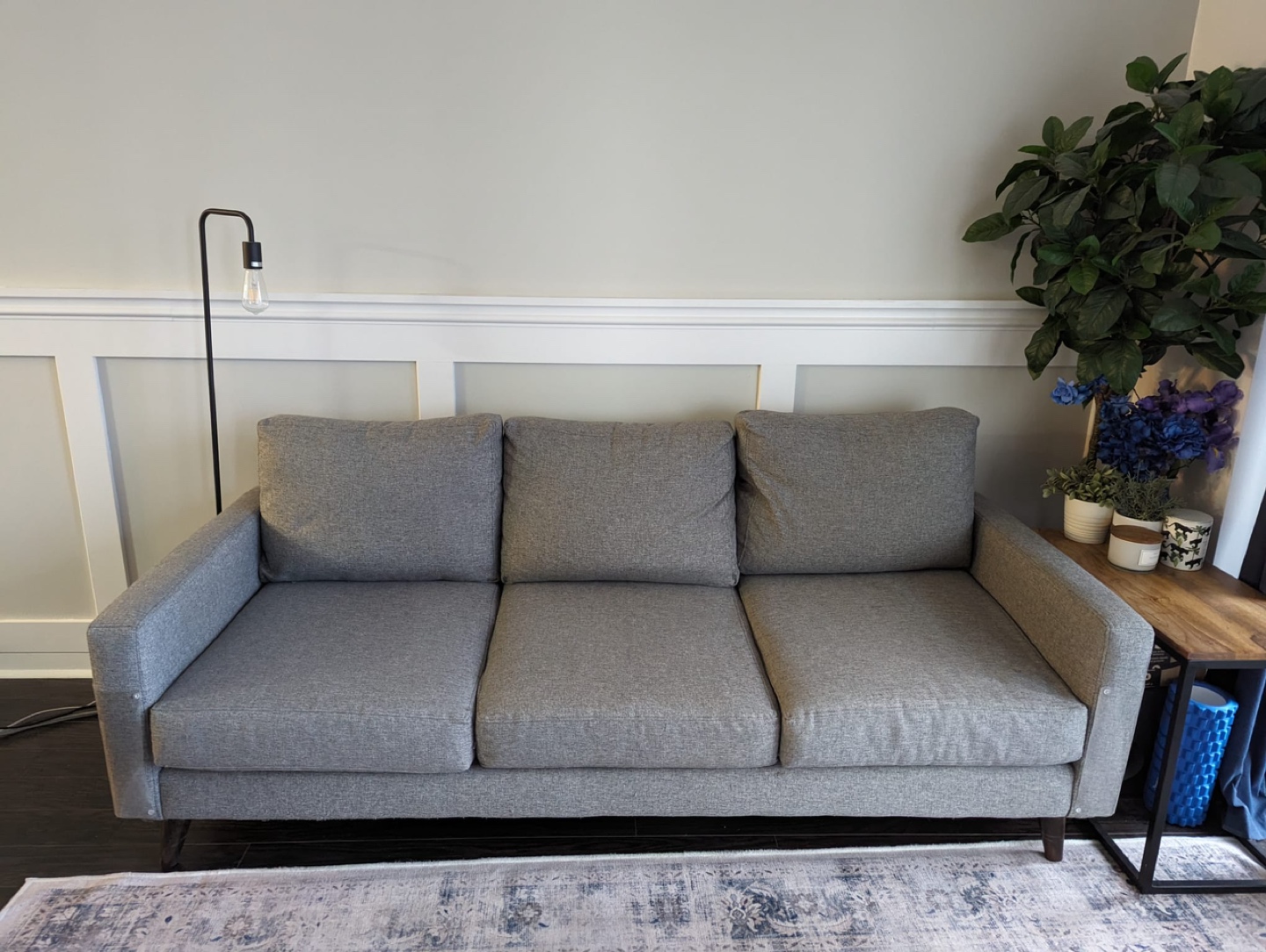 3-Seater Grey Urban Barn Couch thumbnail