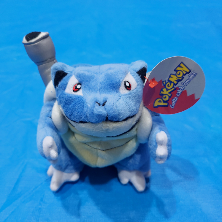 Rare Vintage 1999 Pokemon 6" Blastoise Nintendo Plush Beanie thumbnail