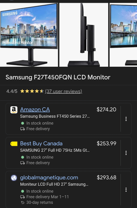Samsung 27 inch brand new