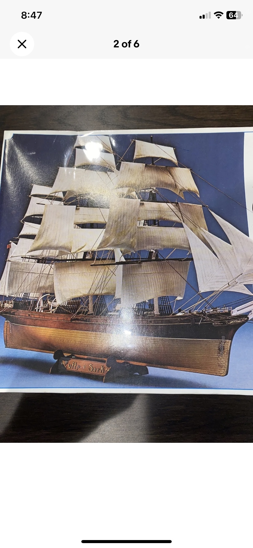 VINTAGE REVELL CUTTY SARK 5401 MODEL KIT 1979 Made In USA - photo 2
