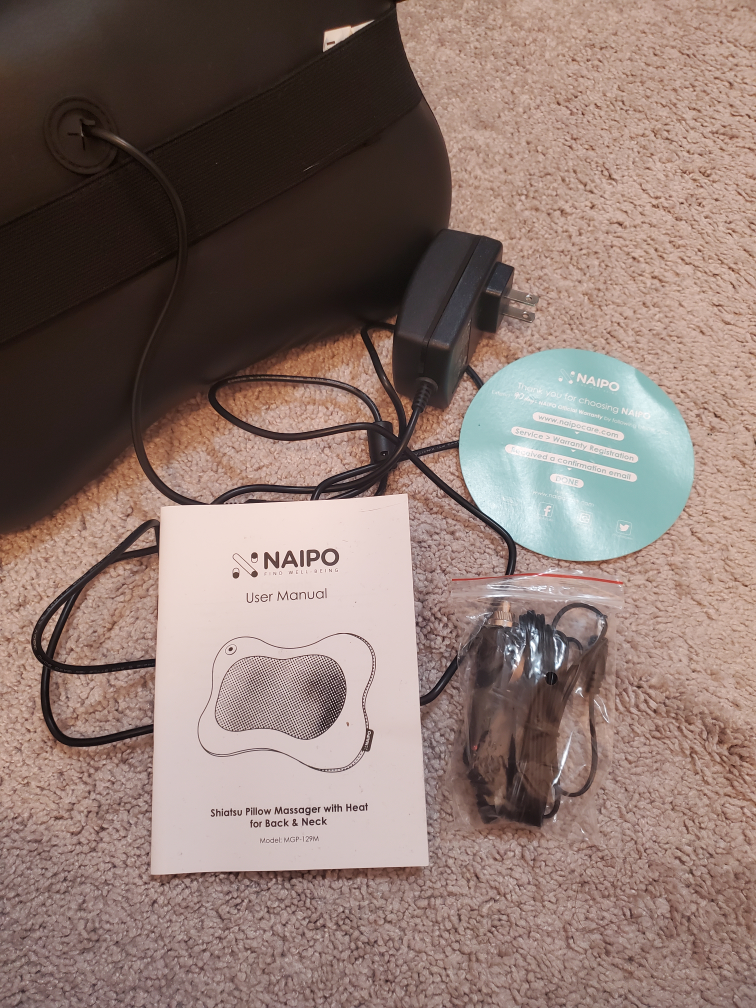 SHIATSU PILLOW MASSAGER WITH HEAT for Back & Neck - photo 5